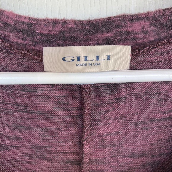 Gilli Dress Sz 1X Plus Shortsleeve Heathered Maroon Red Fall Autumn Womens Fall - Picture 4 of 8